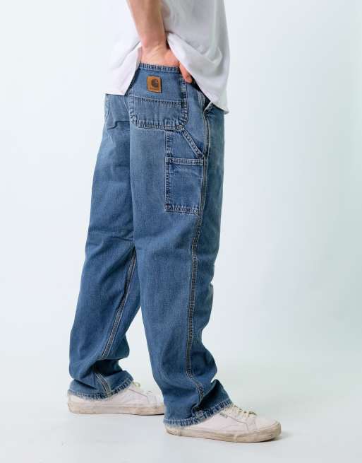 Vintage Carhartt 34x32 Denim Carpenter Baggy Jeans Blue | ASOS