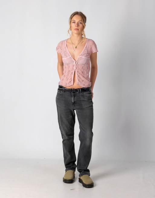 Vintage Carhartt 34x32 Denim Jeans Charcoal Grey