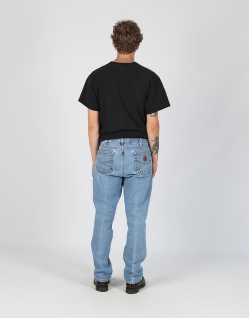 Vintage Carhartt 34x32 denim jeans in light blue, 3 of 4