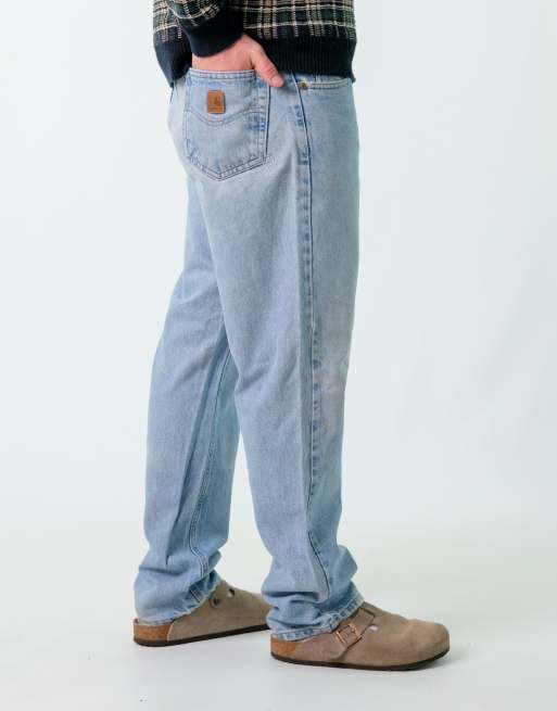Vintage Carhartt 34x32 Denim Jeans Light Blue