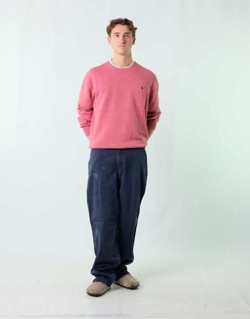 Vintage Carhartt 34x34 Canvas Carpenter Baggy Jeans Navy Blue