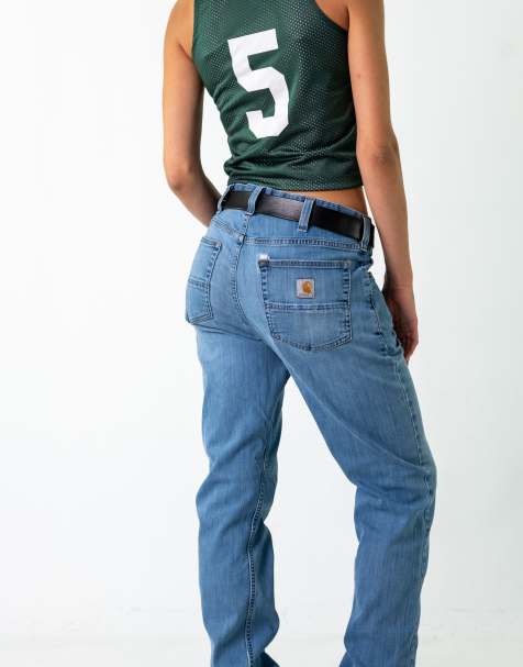 Vintage Carhartt 34x34 Denim Jeans Light Blue - view 1