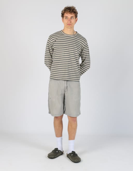 Vintage Carhartt 36x21 canvas cargo shorts in grey