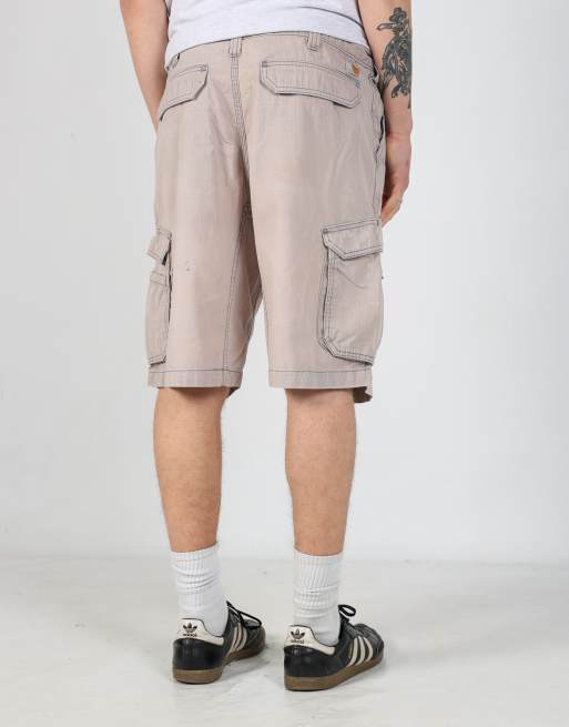 Vintage Carhartt 36x22 canvas cargo shorts in beige, 5 of 6