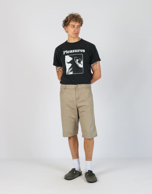 Vintage Carhartt 36x28 denim jorts shorts in beige, 2 of 4