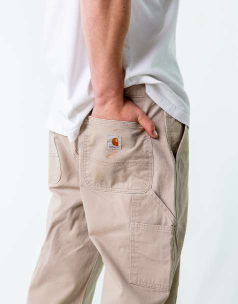 Vintage Carhartt 36x30 Canvas Carpenter Jeans Tan - view 1