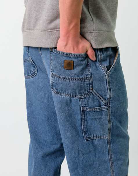 Vintage Carhartt 36x30 Denim Carpenter Baggy Jeans Blue - view 1
