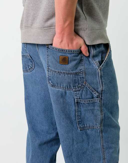 Vintage Carhartt 36x30 Denim Carpenter Baggy Jeans Blue