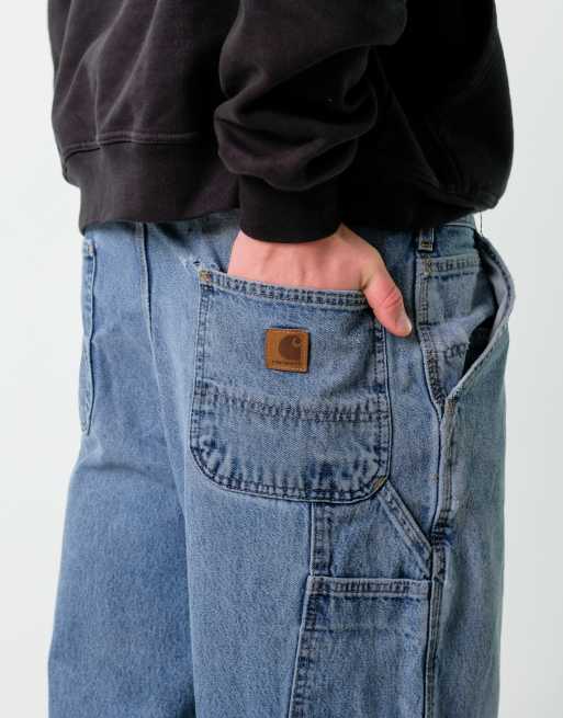 Vintage Carhartt 36x30 Denim Carpenter Baggy Jeans Blue