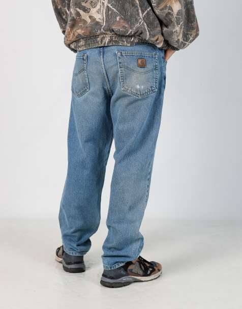 Vintage Carhartt 36x30 denim jeans in light blue - view 1