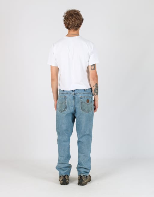 Vintage Carhartt 36x30 denim jeans in light blue, 3 of 4