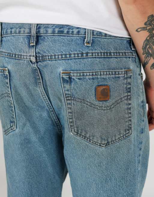 Vintage Carhartt 36x30 denim jeans in light blue, 4 of 4