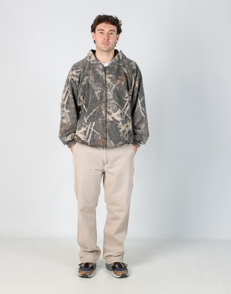 Vintage Carhartt 36x30 woven cargo pants in beige - view 1