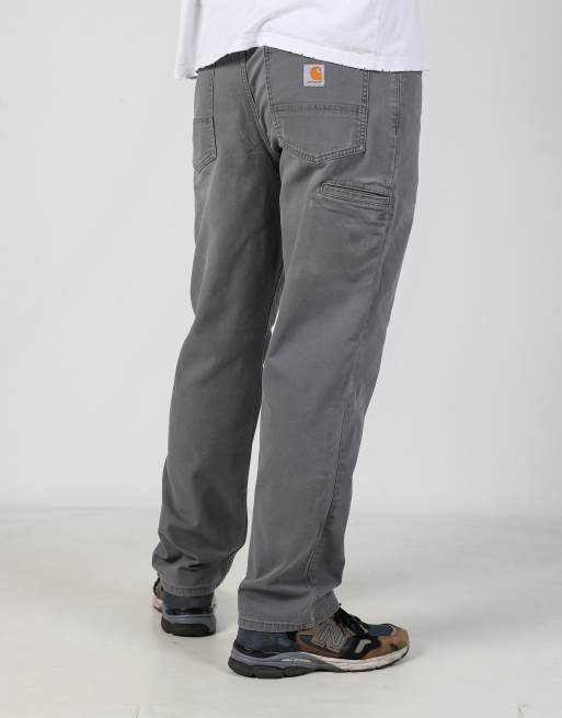 Vintage Carhartt 36x32 canvas carpenter jeans in grey, 2 of 4