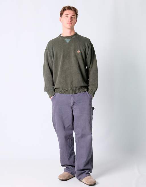 Vintage Carhartt 36x32 Denim Carpenter Baggy Jeans Grey