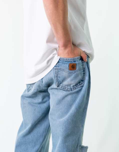 Vintage Carhartt 36x32 Denim Jeans Light Blue - view 1