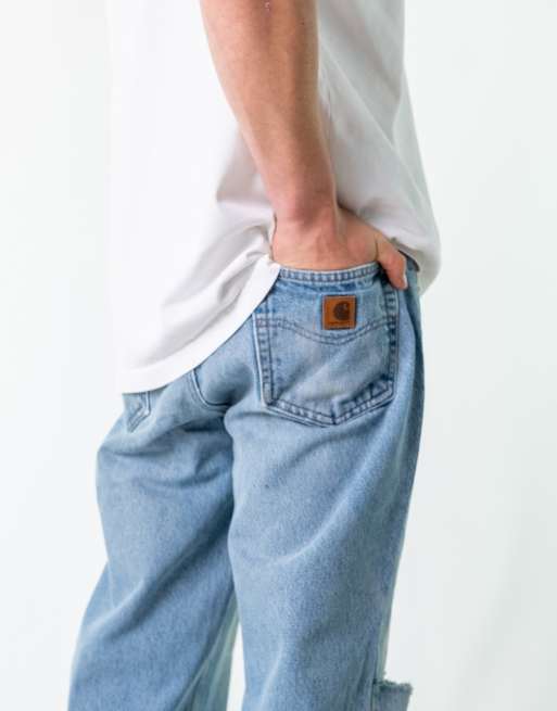 Vintage Carhartt 36x32 Denim Jeans Light Blue