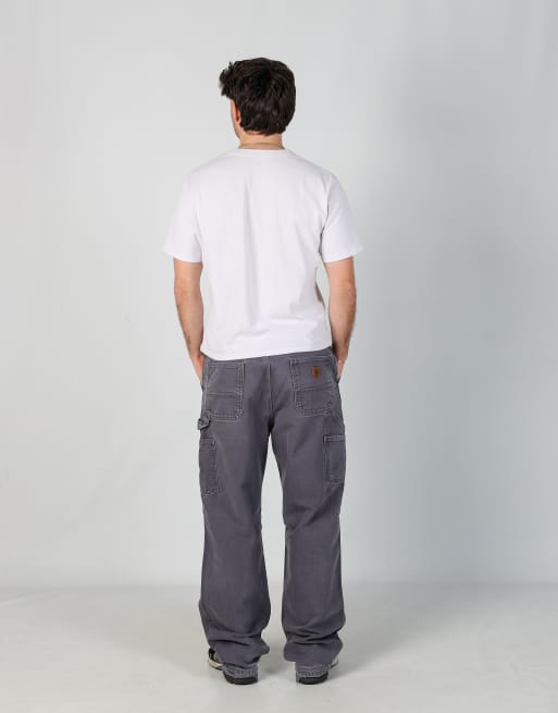 Vintage Carhartt 36x34 canvas carpenter jeans in grey, 3 of 4
