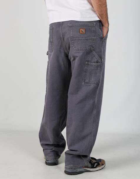 Vintage Carhartt 36x34 canvas carpenter jeans in grey - view 1