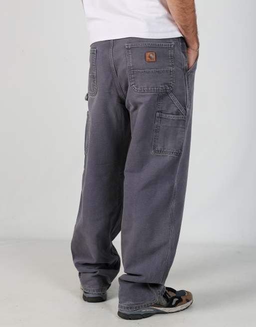 Vintage Carhartt 36x34 canvas carpenter jeans in grey