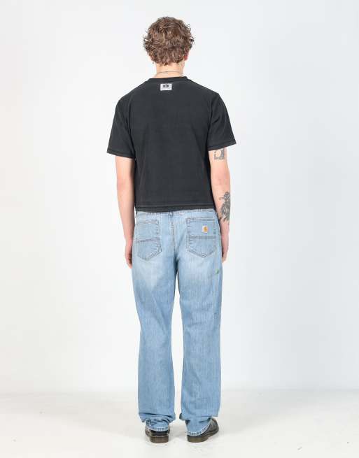 Vintage Carhartt 36x34 denim jeans in light blue, 3 of 4