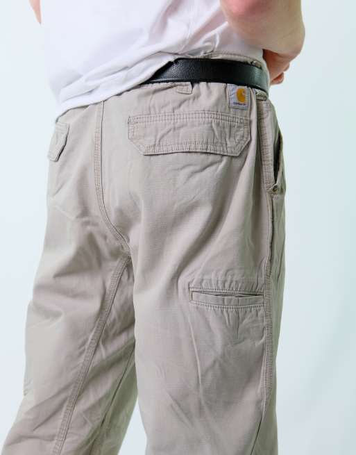 Vintage Carhartt 36x36 Canvas Carpenter Baggy Jeans Tan