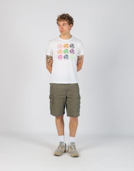 Vintage Carhartt 36x47 canvas cargo shorts in dark green, 2 of 4