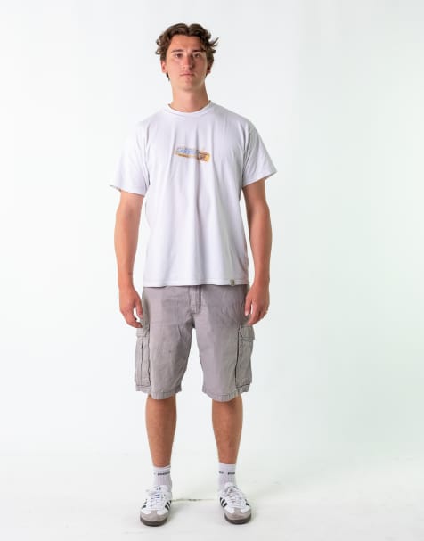 Vintage Carhartt 38" Canvas Carpenter Jorts Shorts Light Grey - view 1