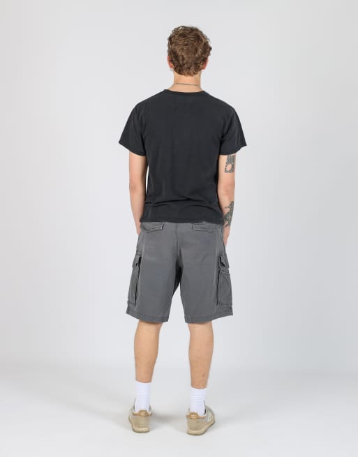 Vintage Carhartt 38x20 canvas cargo shorts in grey, 3 of 4