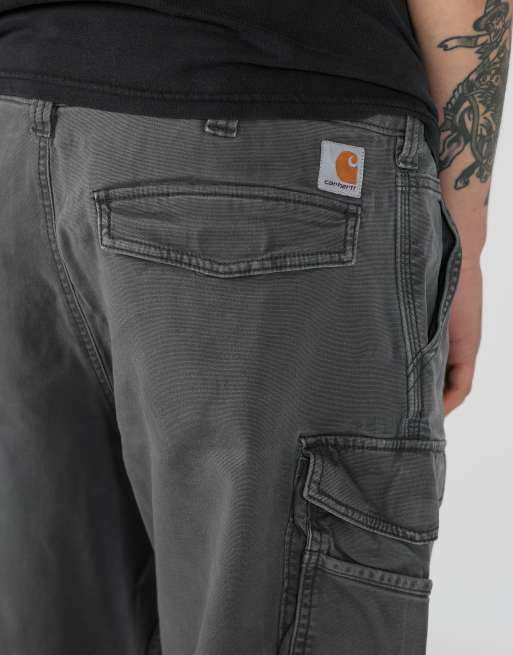 Vintage Carhartt 38x20 canvas cargo shorts in grey, 4 of 4