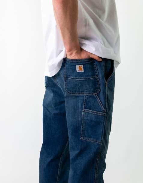 Vintage Carhartt 38x30 Denim Carpenter Jeans Blue - view 1