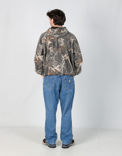 Vintage Carhartt 38x30 denim jeans in blue, 3 of 4