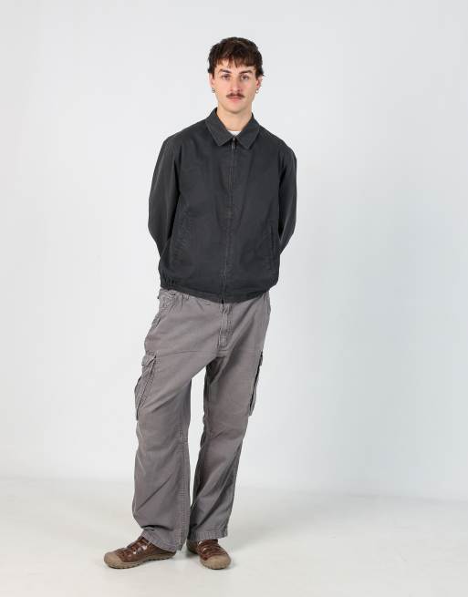 Vintage Carhartt 38x30 woven cargo pants in light grey