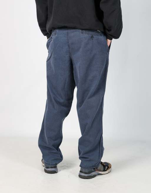 Vintage Carhartt 38x30 woven straight pants in navy blue