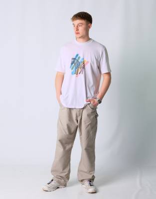 Vintage Carhartt 38x32 Canvas Carpenter Baggy Jeans Beige