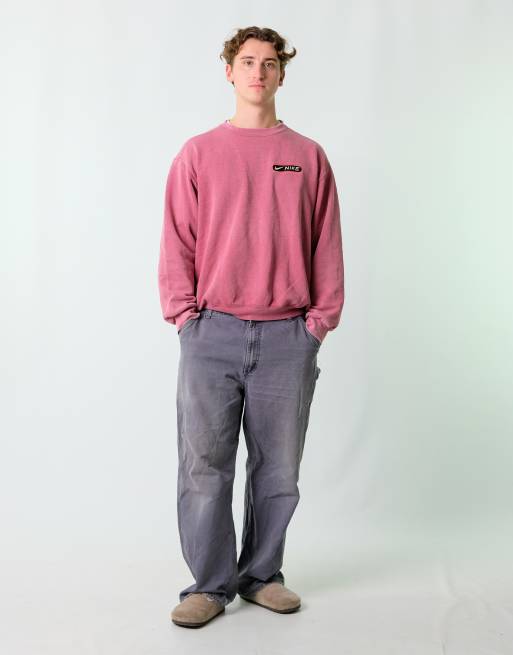 Vintage Carhartt 38x32 Canvas Carpenter Baggy Jeans Charcoal Grey