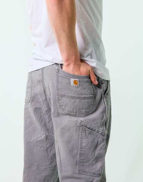 Vintage Carhartt 38x32 Canvas Carpenter Jeans Grey - view 1