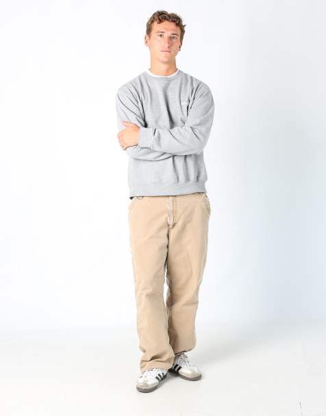 Vintage Carhartt 38x32 canvas carpenter jeans in beige - view 1