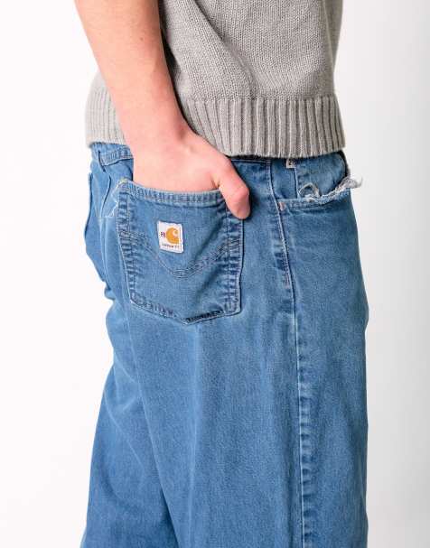 Vintage Carhartt 38x32 Denim Jeans Blue - view 1