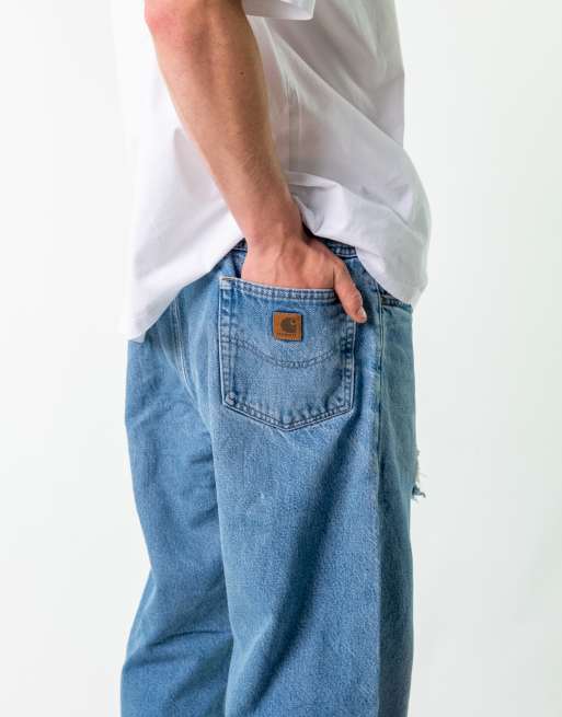 Vintage Carhartt 38x34 Denim Carpenter Jeans Blue