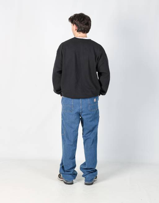 Vintage Carhartt 38x34 denim carpenter jeans in blue, 3 of 4