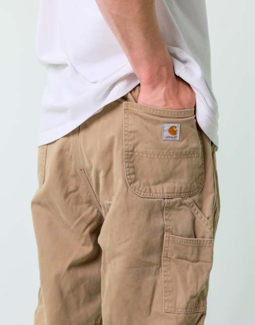 Vintage Carhartt 38x36 Canvas Carpenter Jeans Brown