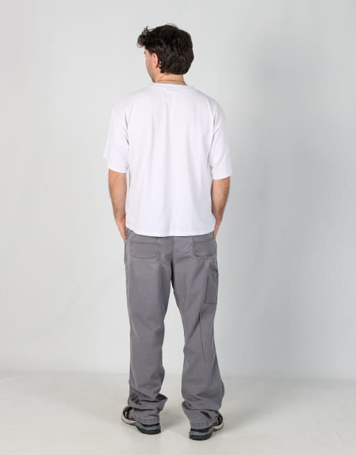 Vintage Carhartt 38x36 canvas carpenter jeans in grey, 3 of 4