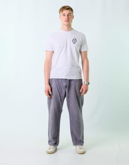 Vintage Carhartt 40x30 Canvas Carpenter Baggy Jeans Charcoal Grey