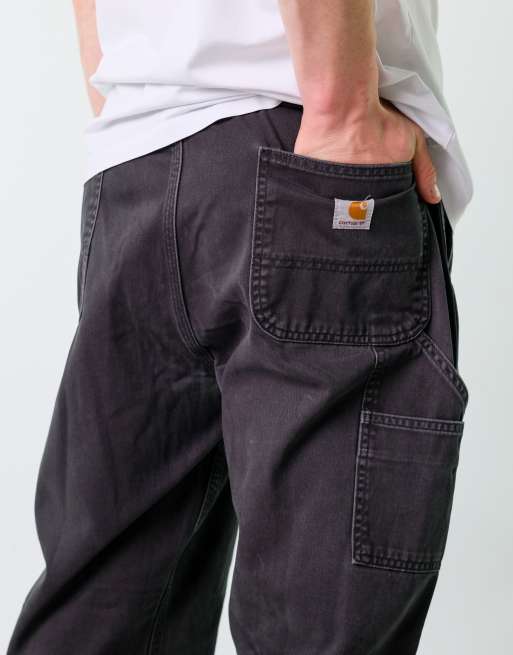 Vintage Carhartt 40x32 Canvas Carpenter Baggy Jeans Black