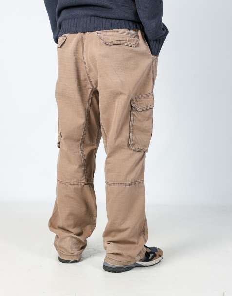 Vintage Carhartt 40x32 canvas carpenter jeans in brown - view 1