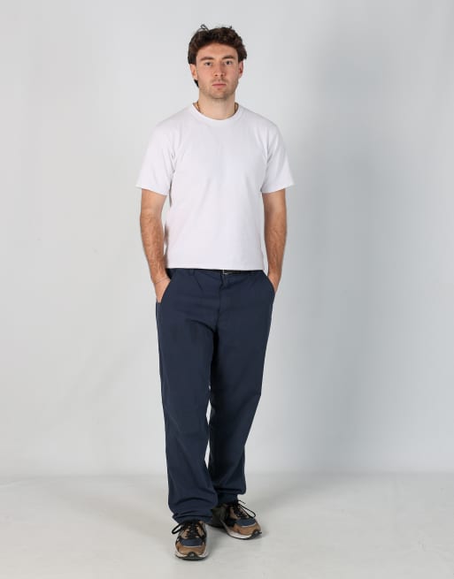 Vintage Carhartt 40x32 woven cargo pants in navy blue