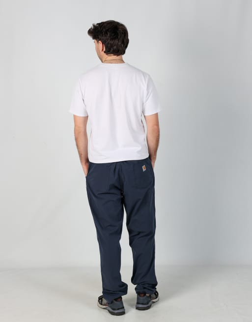 Vintage Carhartt 40x32 woven cargo pants in navy blue, 3 of 4
