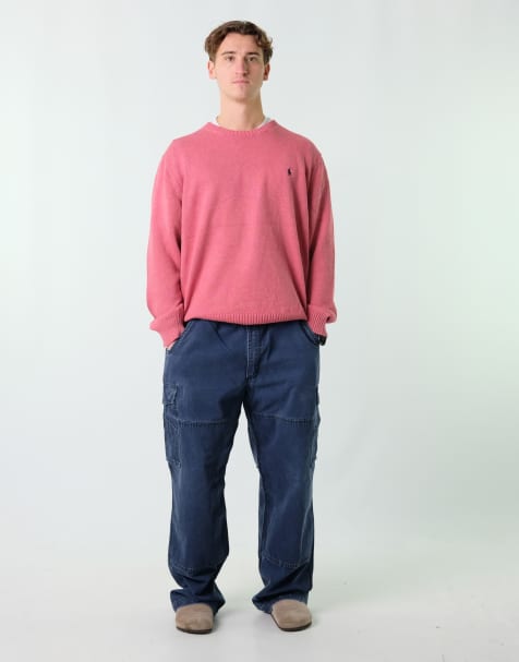Vintage Carhartt 40x34 Canvas Carpenter Baggy Jeans Navy Blue - view 1