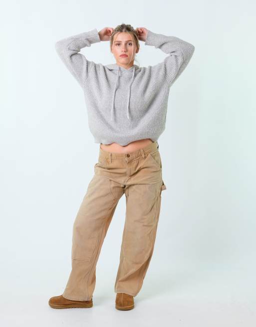 Vintage Carhartt Double Knee  32x30 Canvas Carpenter Baggy Jeans Tan